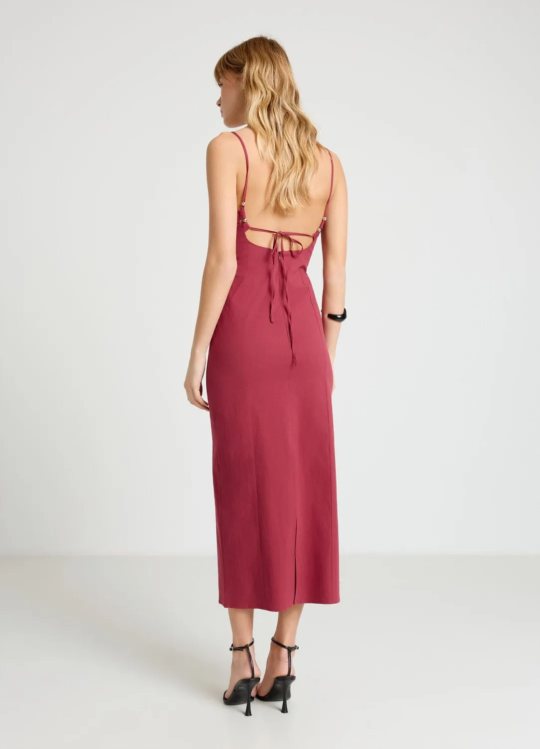 Calliope Atelier robe longue fente dos soirée