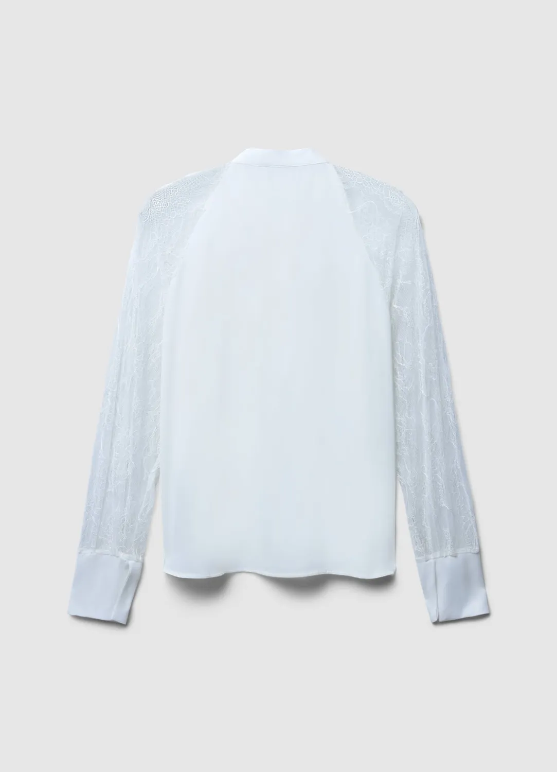 Calliope blouse à nœud femme manches dentelle