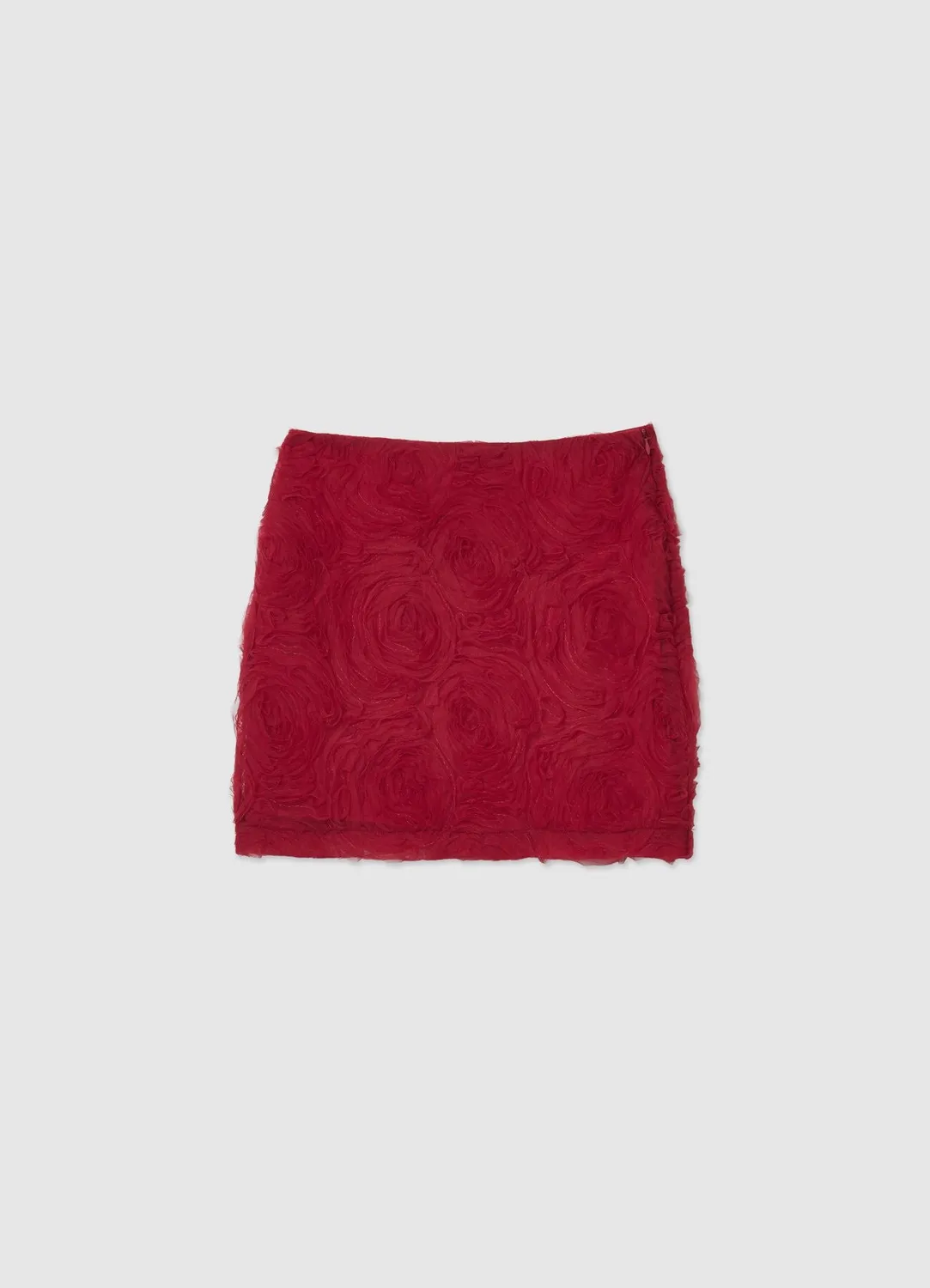 Calliope jupe courte femme roses tulle 3D