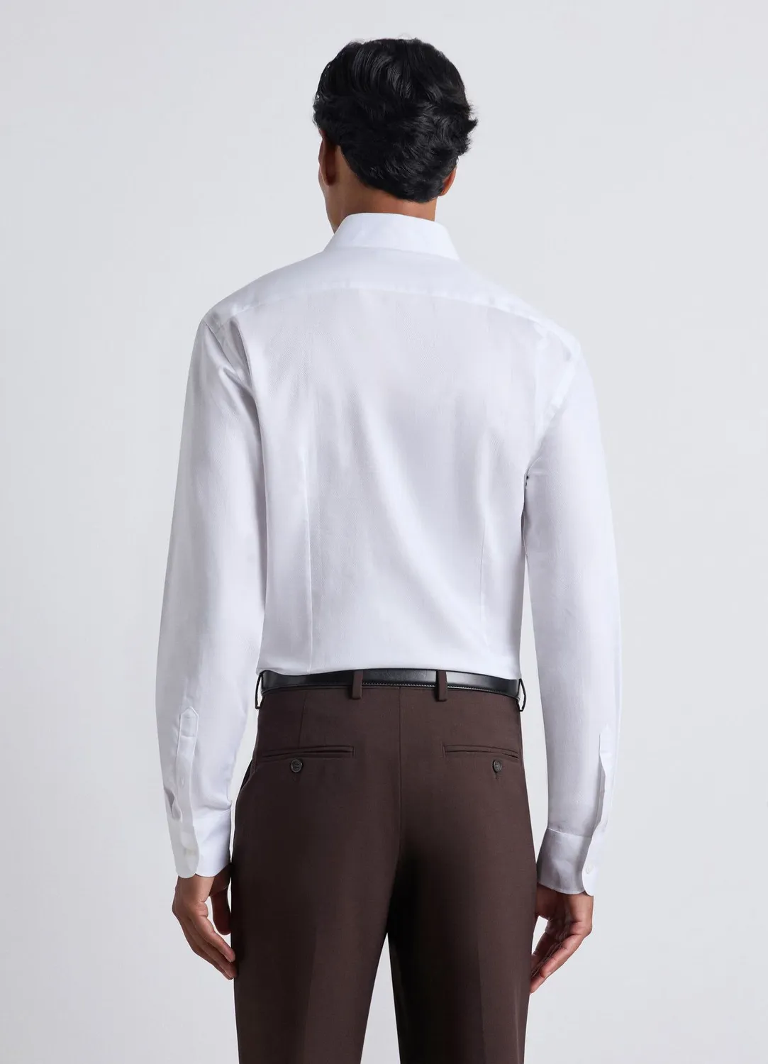 Calliope Chemise coton homme slim unie col classique