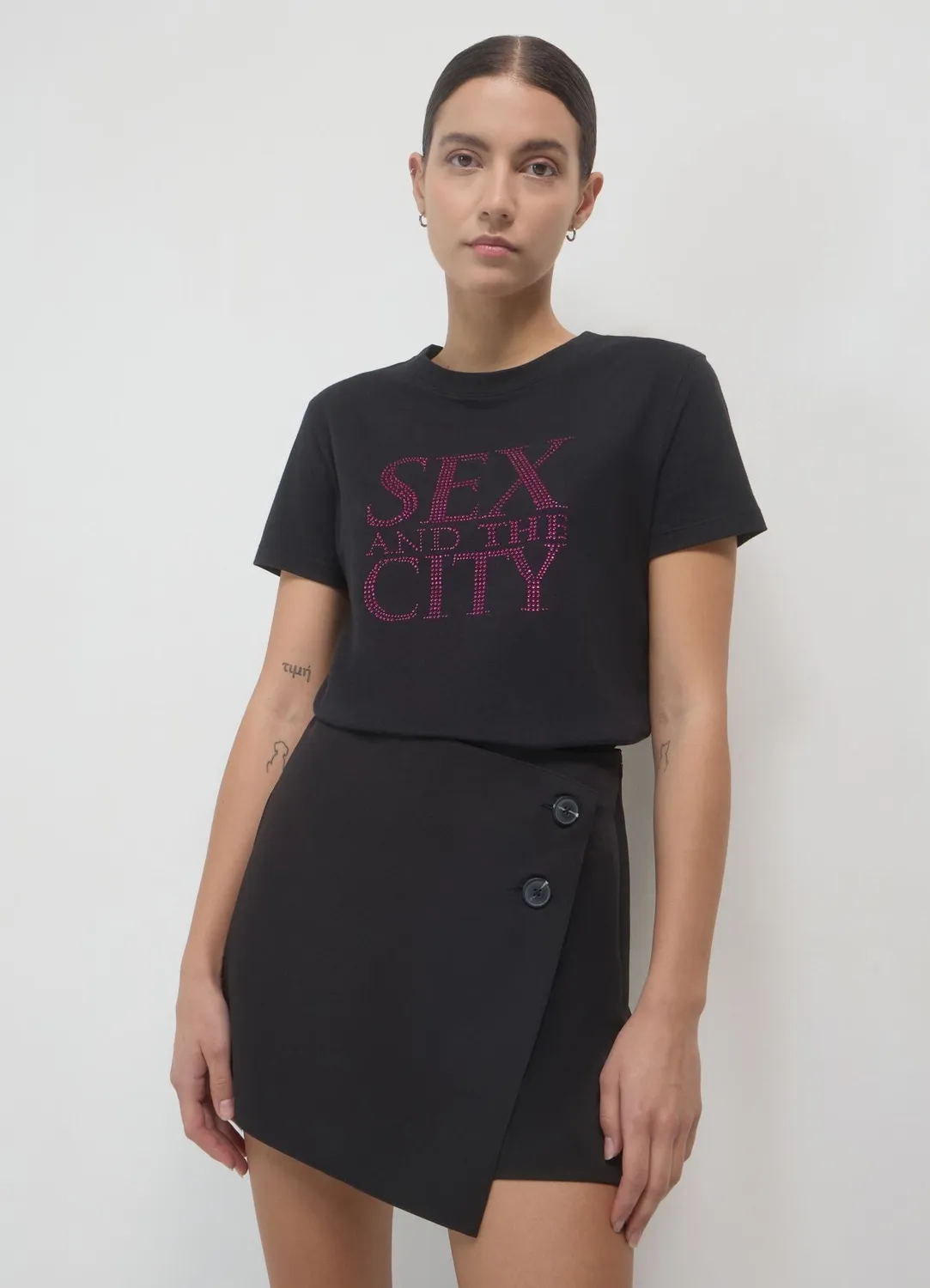 Calliope Sex and the City t-shirt manches longues femme coton