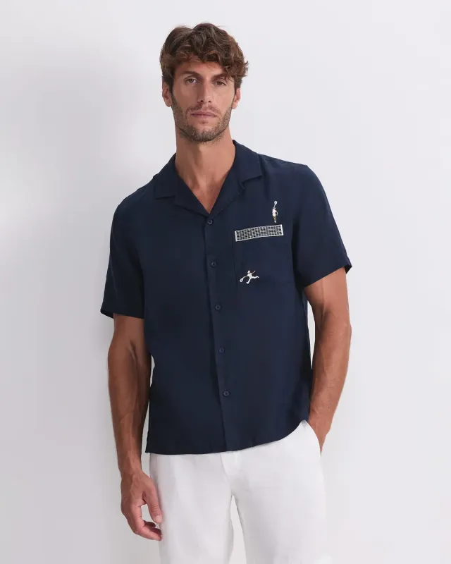 Sportscraft Club chemise lin homme taille M manches courtes