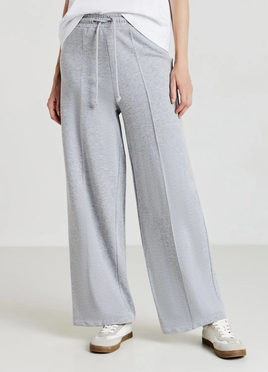 Calliope Palazzo pantalon jogging large femme taille élastique