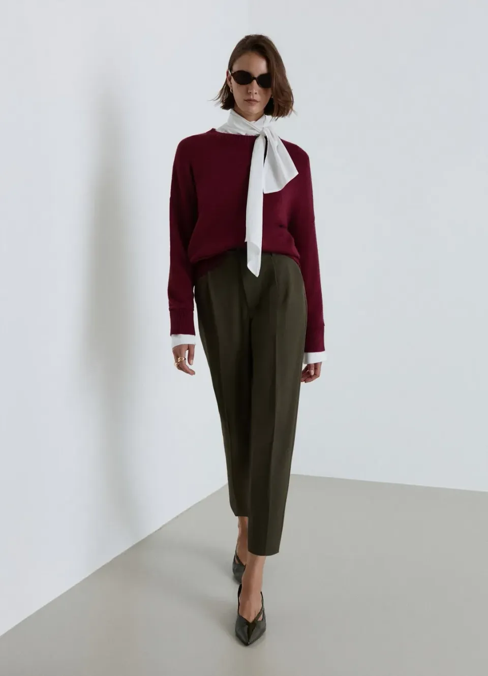 Calliope maille col rond femme coupe vive manches longues