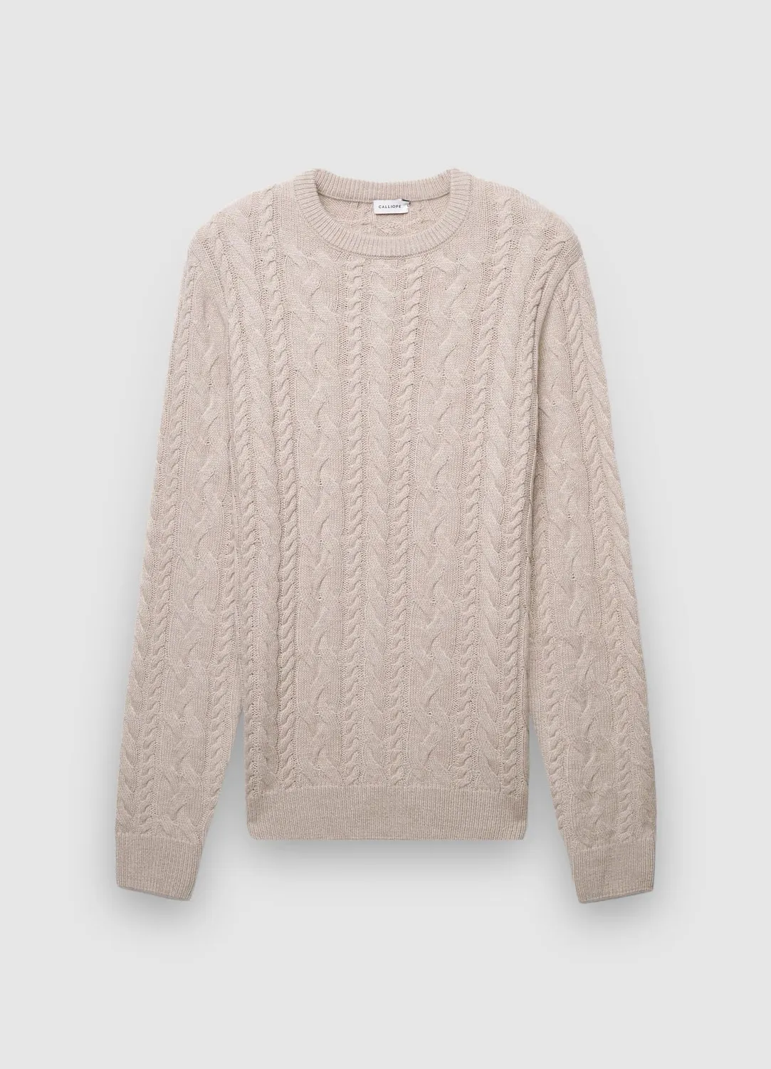 Calliope Trecce Pull col rond torsades homme L