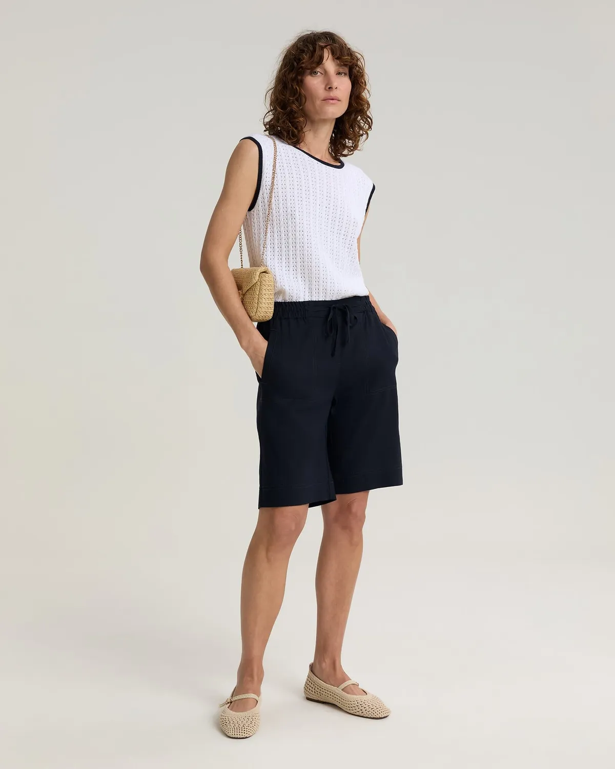 Sportscraft Rosa short lin femme taille élastique