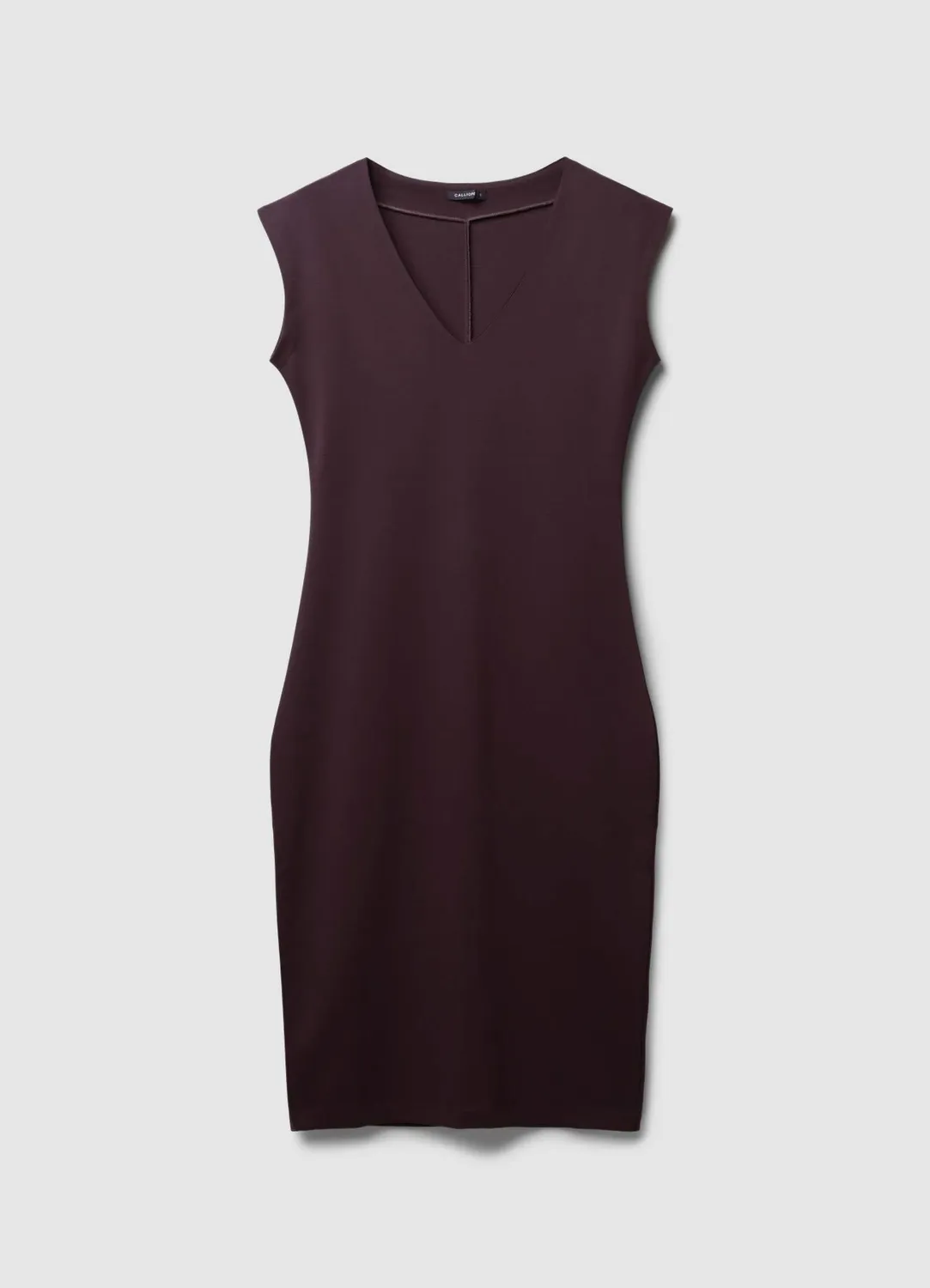 Calliope Atelier robe fourreau col V fente dos
