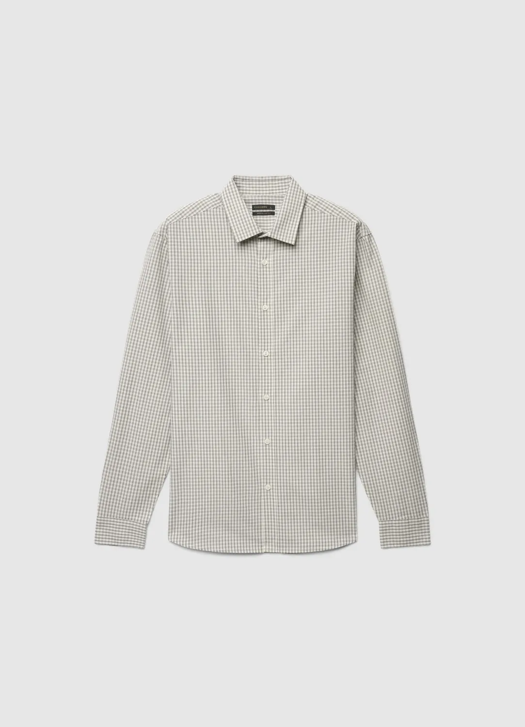 Calliope Chemise classique à carreaux homme manches longues