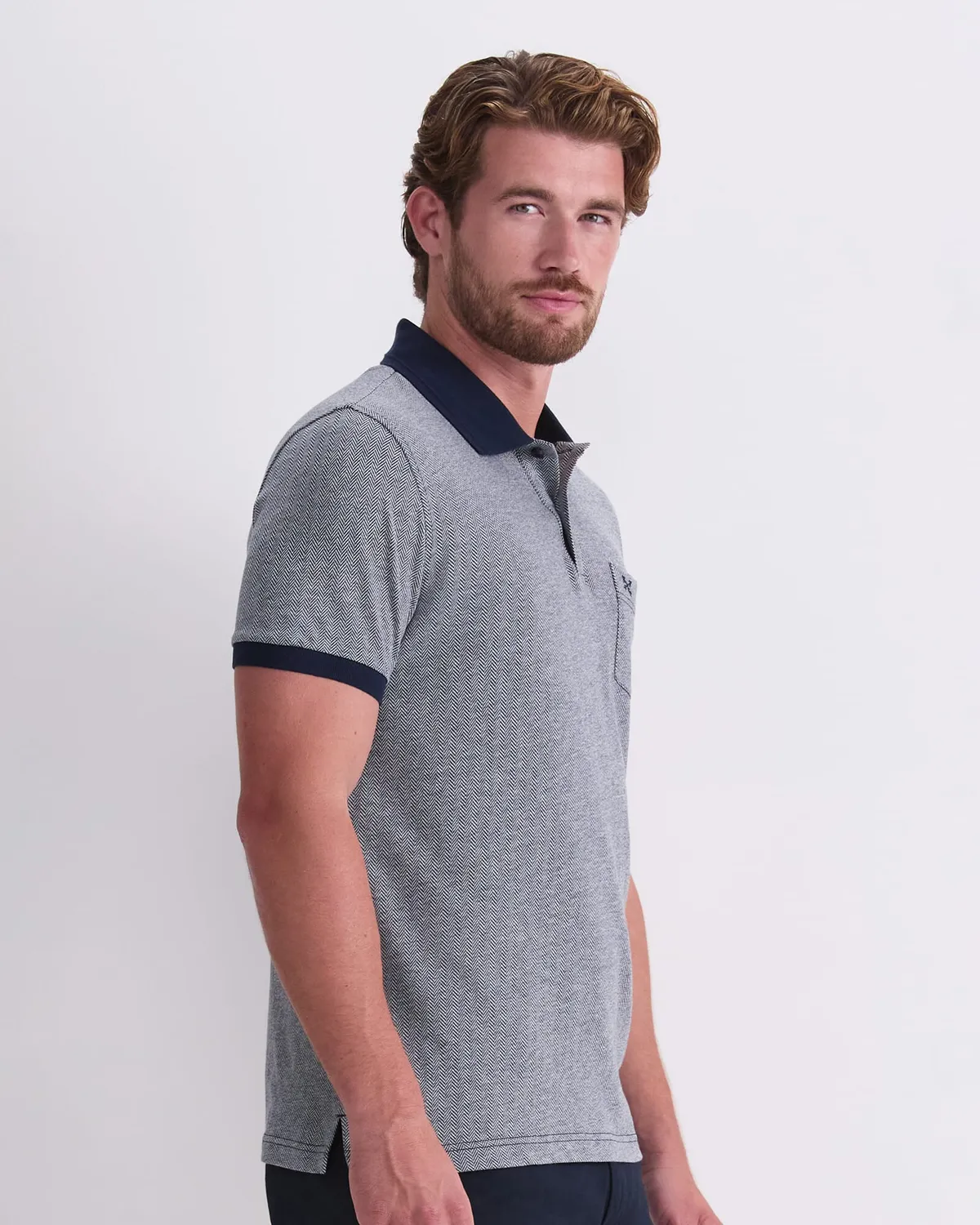 Sportscraft SC Chevron polo coton homme régulier