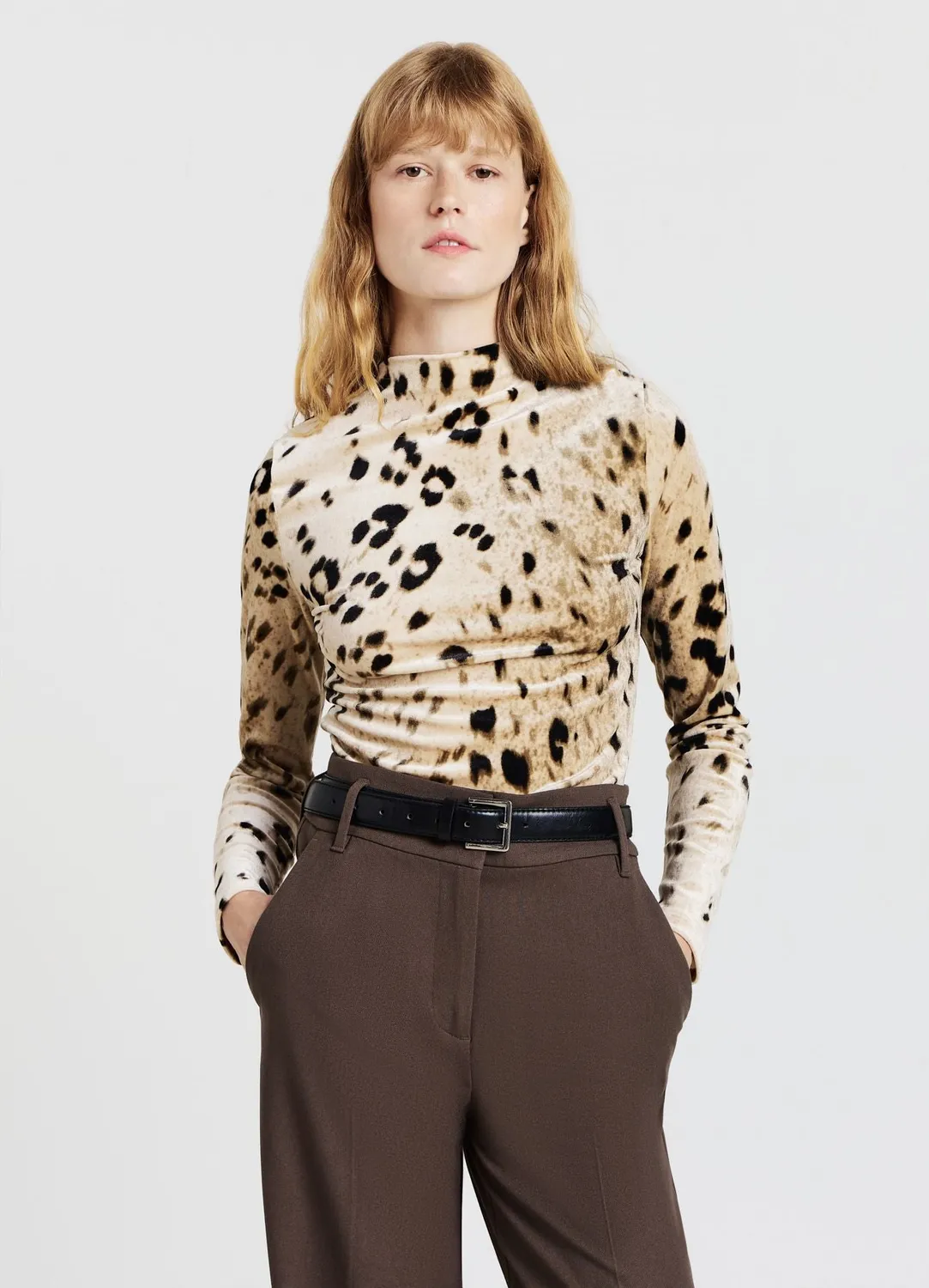 Calliope T-shirt manches longues animalier femme imprimé
