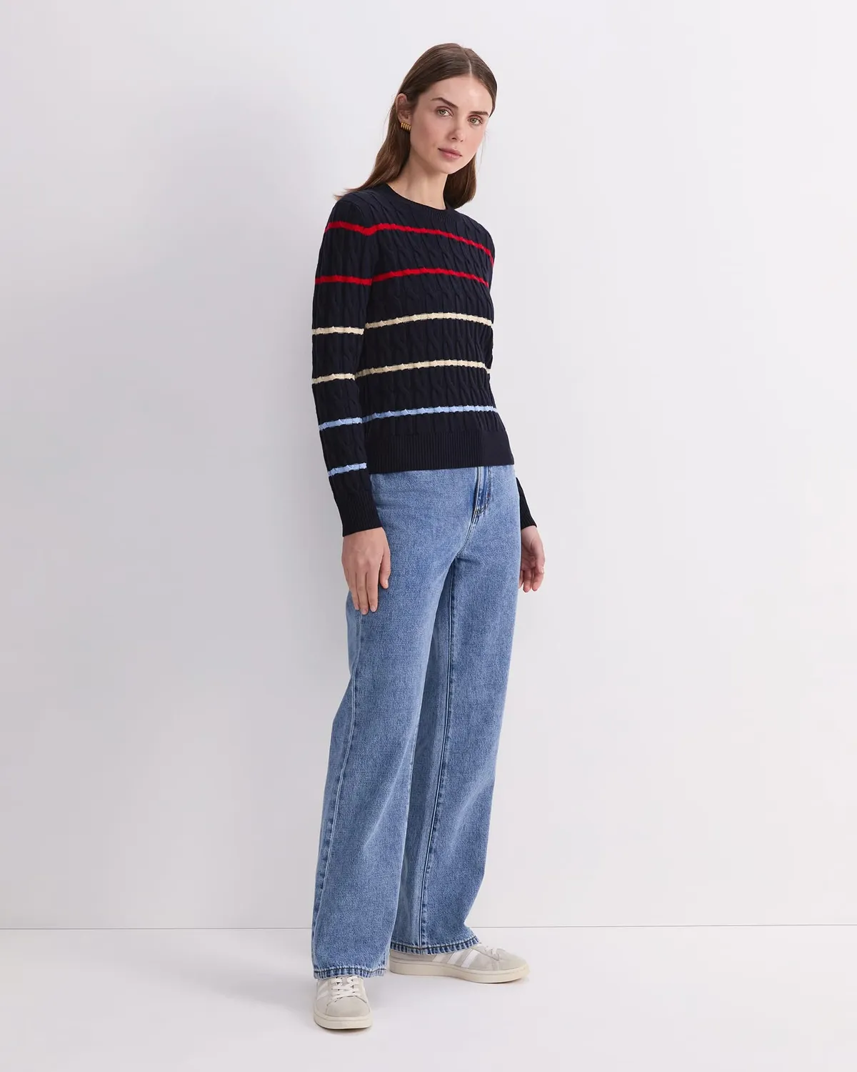 Sportscraft Merino Cable pull laine mérinos col rond