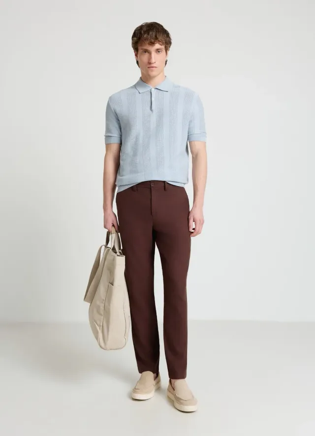 Calliope pantalon chino homme lin regular uni