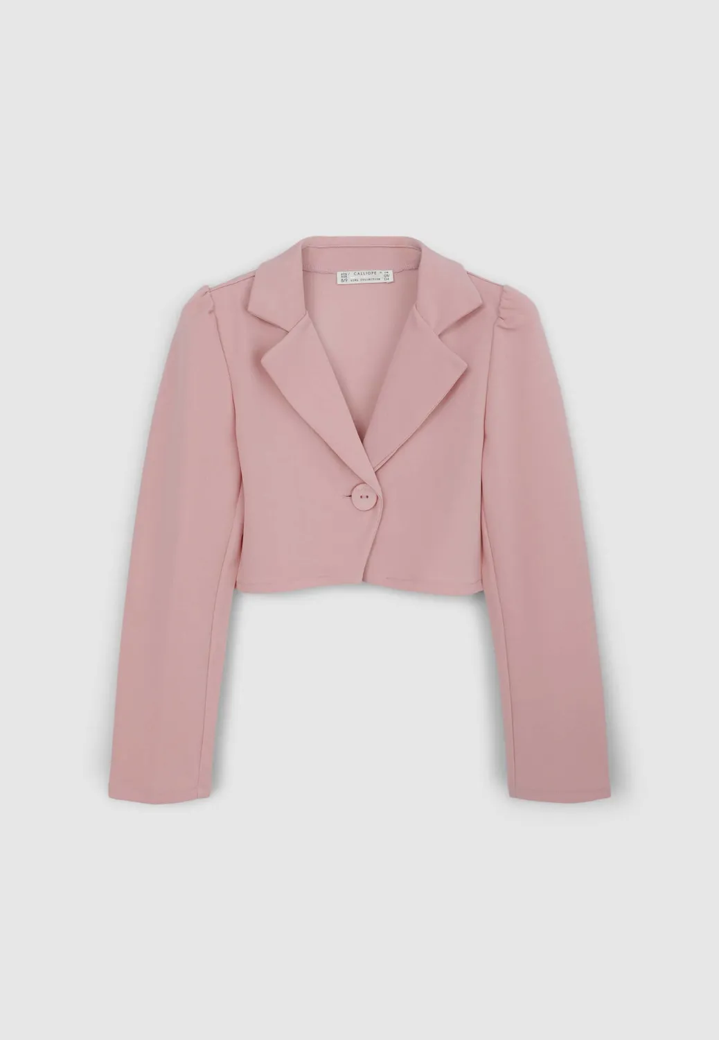 Calliope veste crop unie fille coupe courte