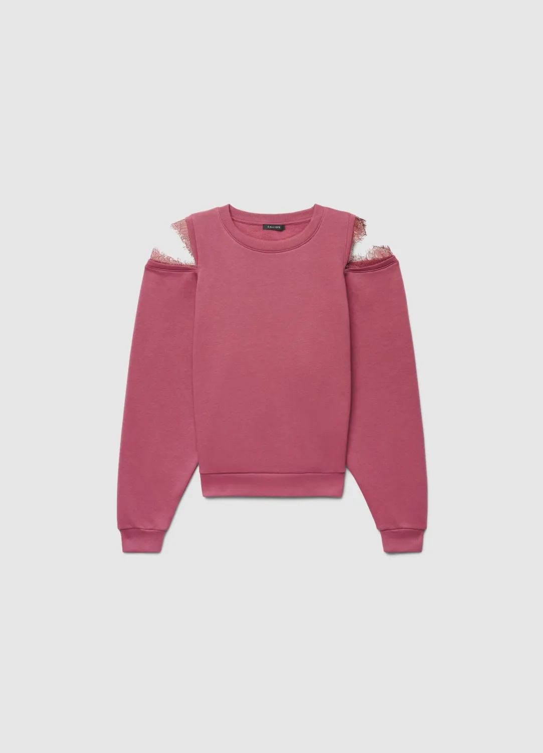 Calliope sweat femme épaules ouvertes dentelle