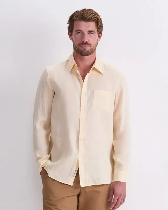 SPORTSCRAFT Long Sleeve Linen Shirt chemise lin homme