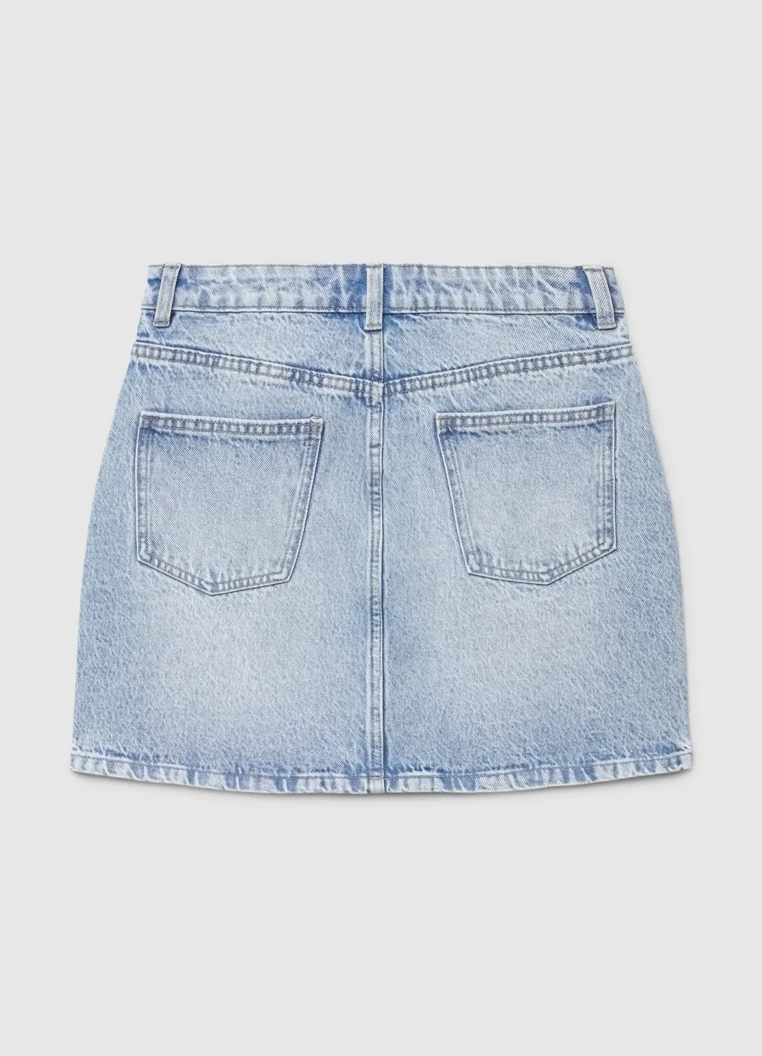 Calliope mini-jupe jean denim femme coupe droite