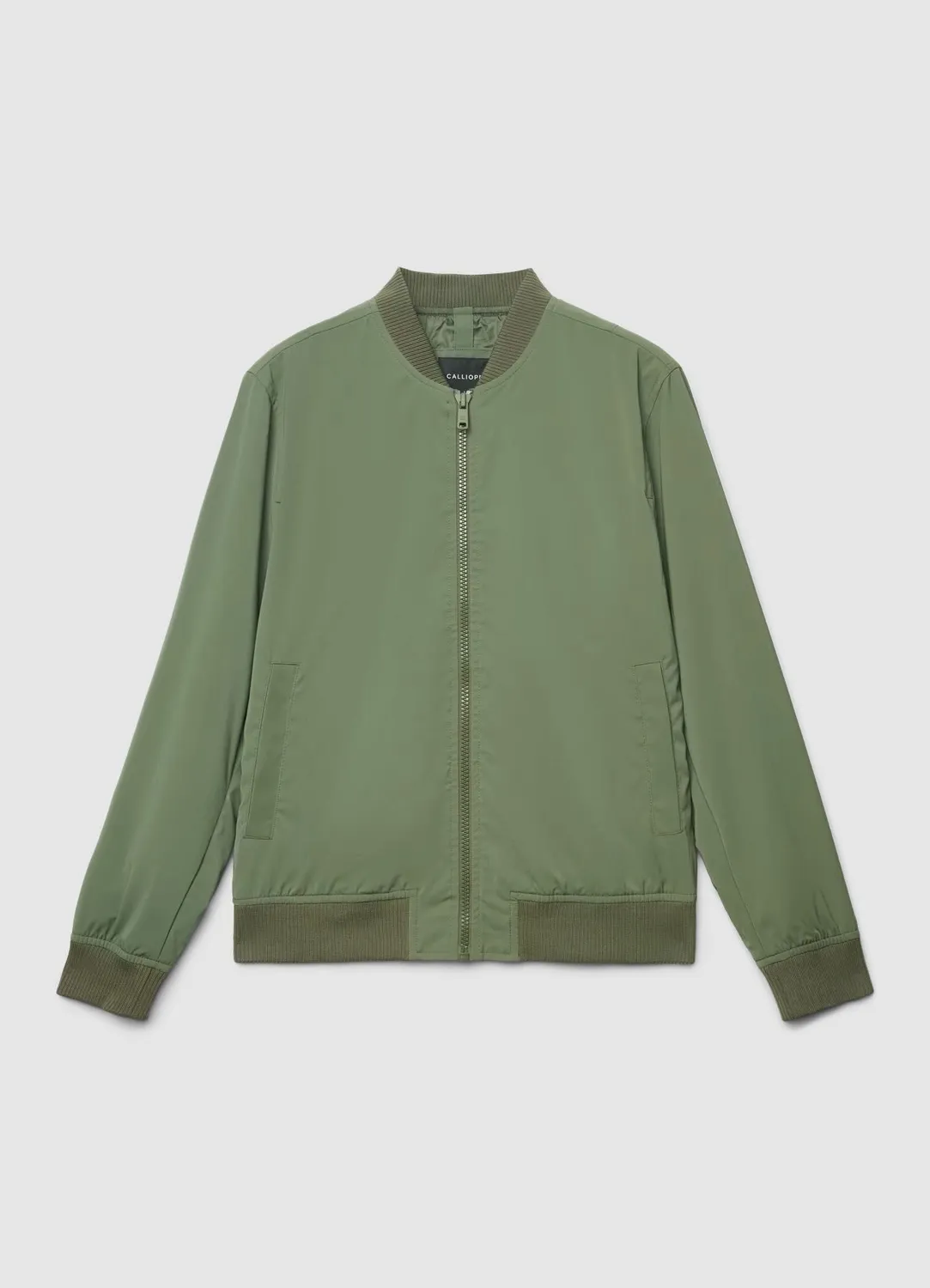 Calliope blouson bomber homme zippé col côtelé