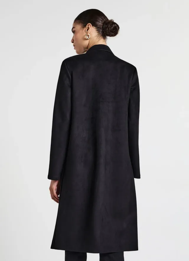 Calliope manteau femme similisuède sans fermeture