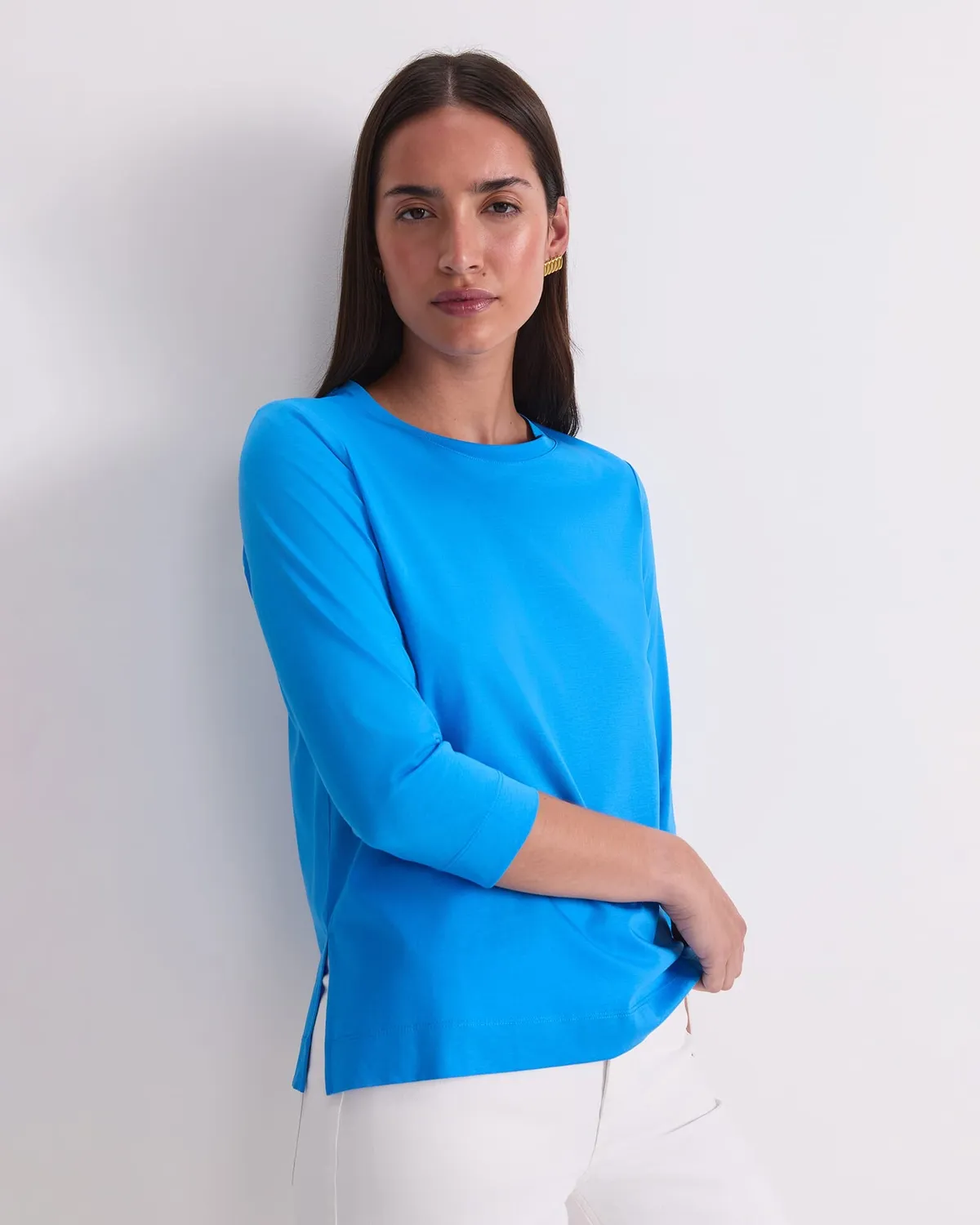Sportscraft Mercerised tee coton femme manches 3/4