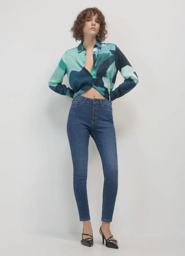 Calliope jean skinny 5 poches ajusté femme