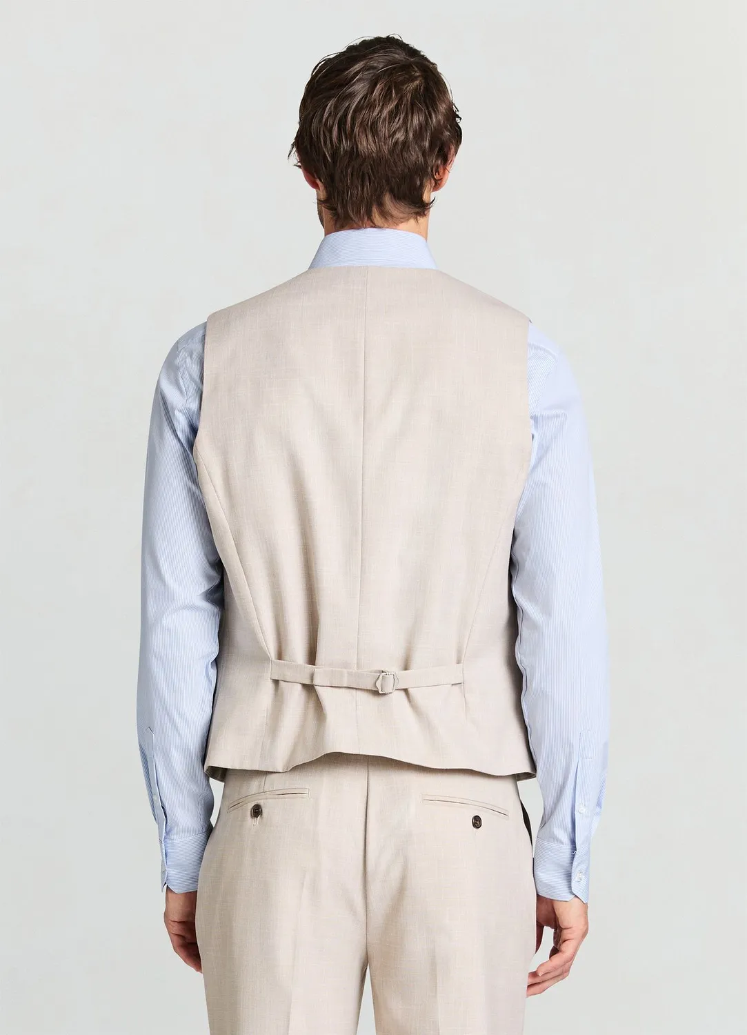 Calliope Atelier gilet costume homme uni col V