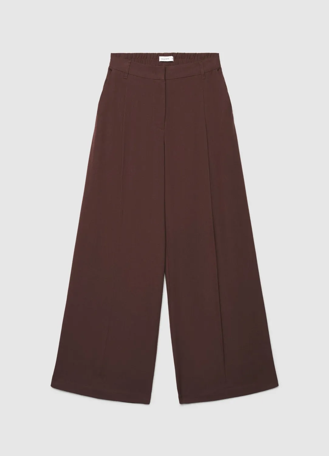 Calliope Palazzo pantalon large taille haute femme
