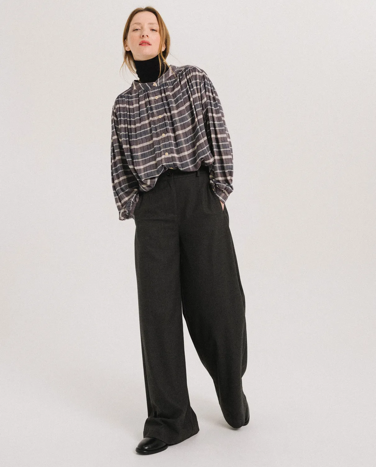 Tinsels Candide blouse friday carreaux fluide