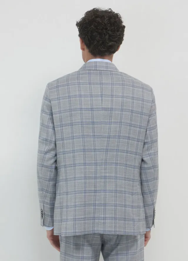 Calliope veste blazer homme à carreaux monopetto regular