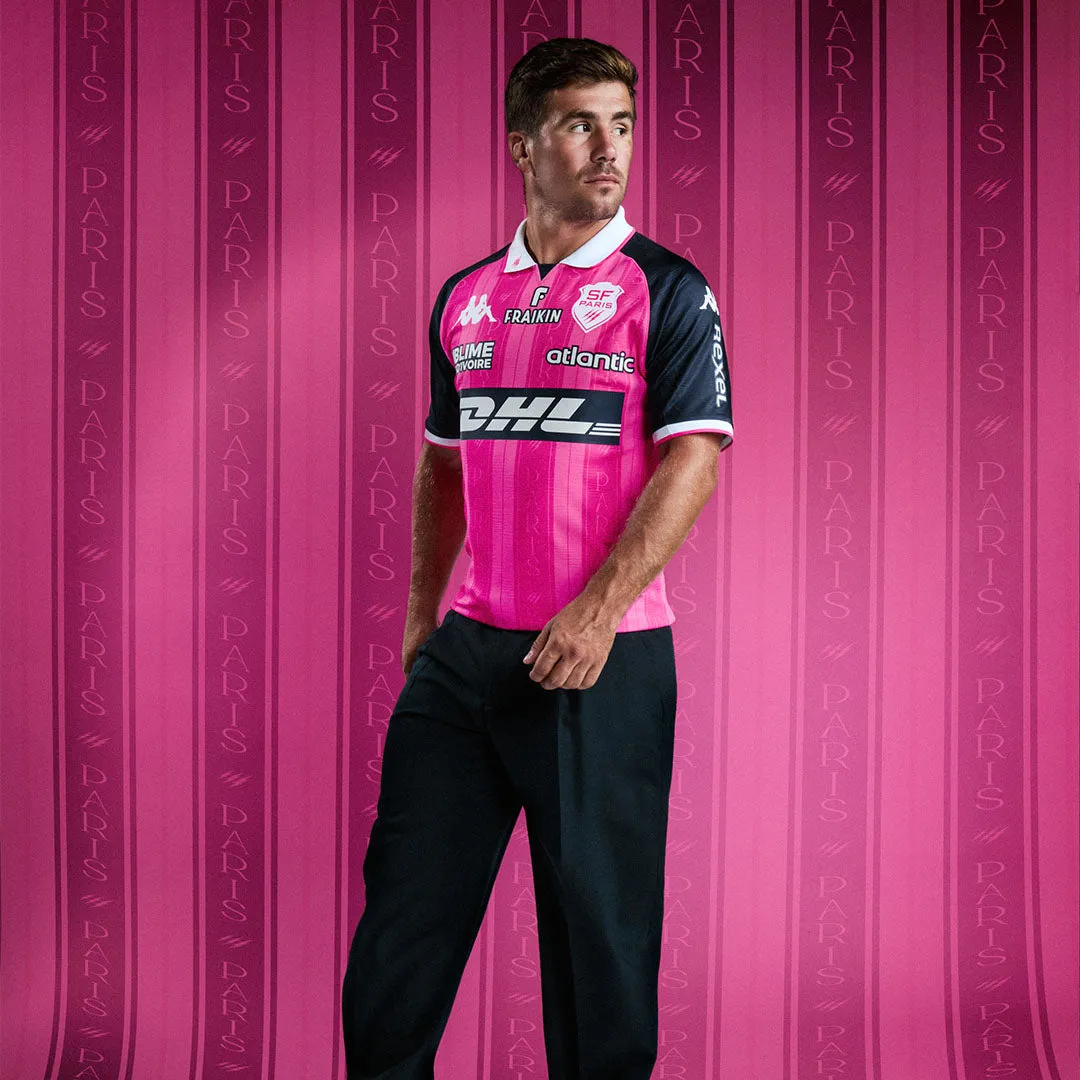 Robe di Kappa Kombat Pro Home Stade Français Paris 26/27 maillot rose