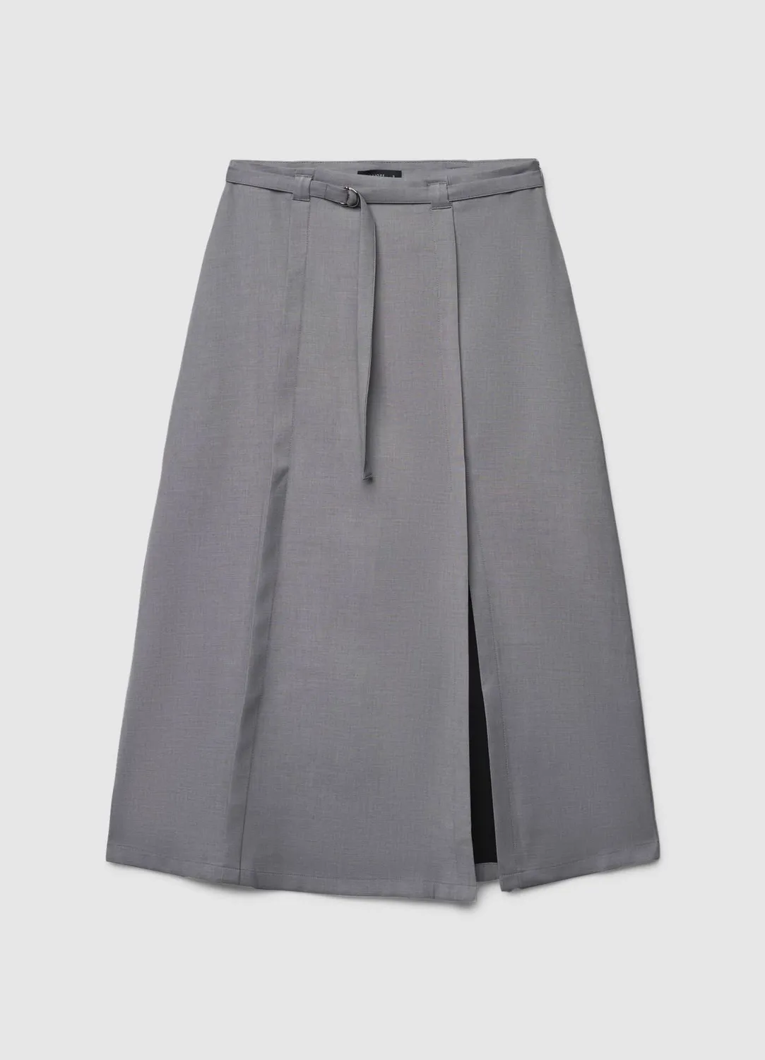Calliope jupe midi femme fente avant ceinture