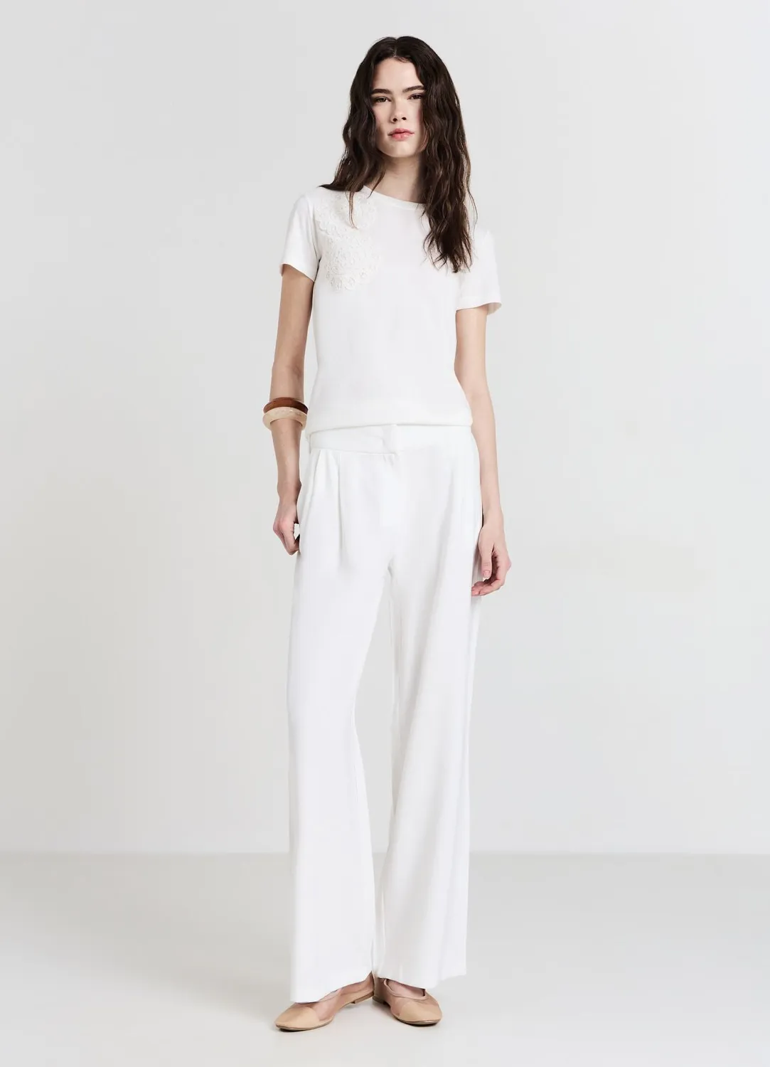 Calliope t-shirt crochet coton femme