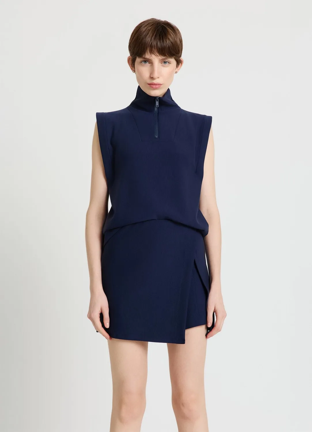 Calliope jupe-short uni femme effet jupe devant