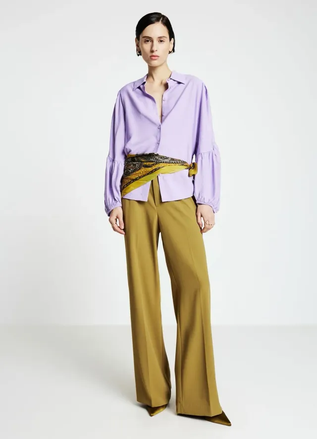 Calliope Palazzo pantalon palazzo femme crêpe