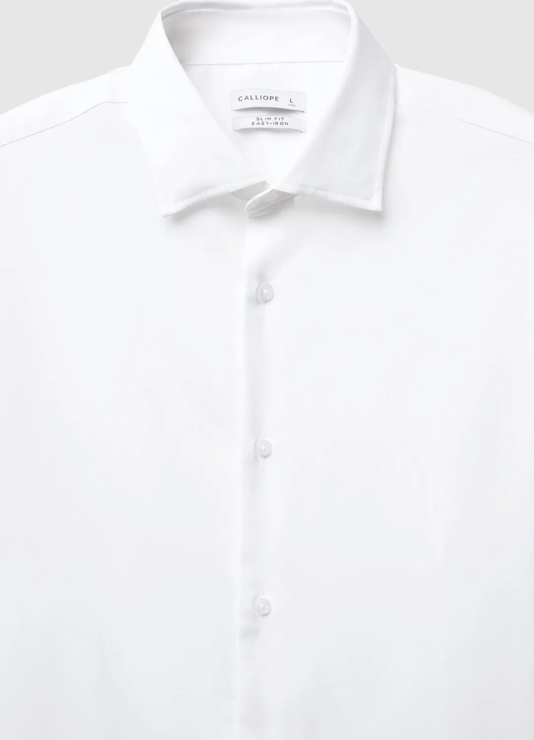 Calliope Chemise Unie Homme Manches Longues