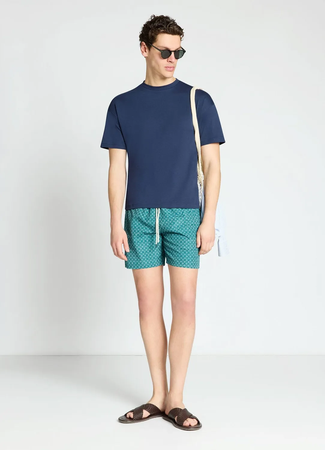 Calliope t-shirt homme ample col rond uni