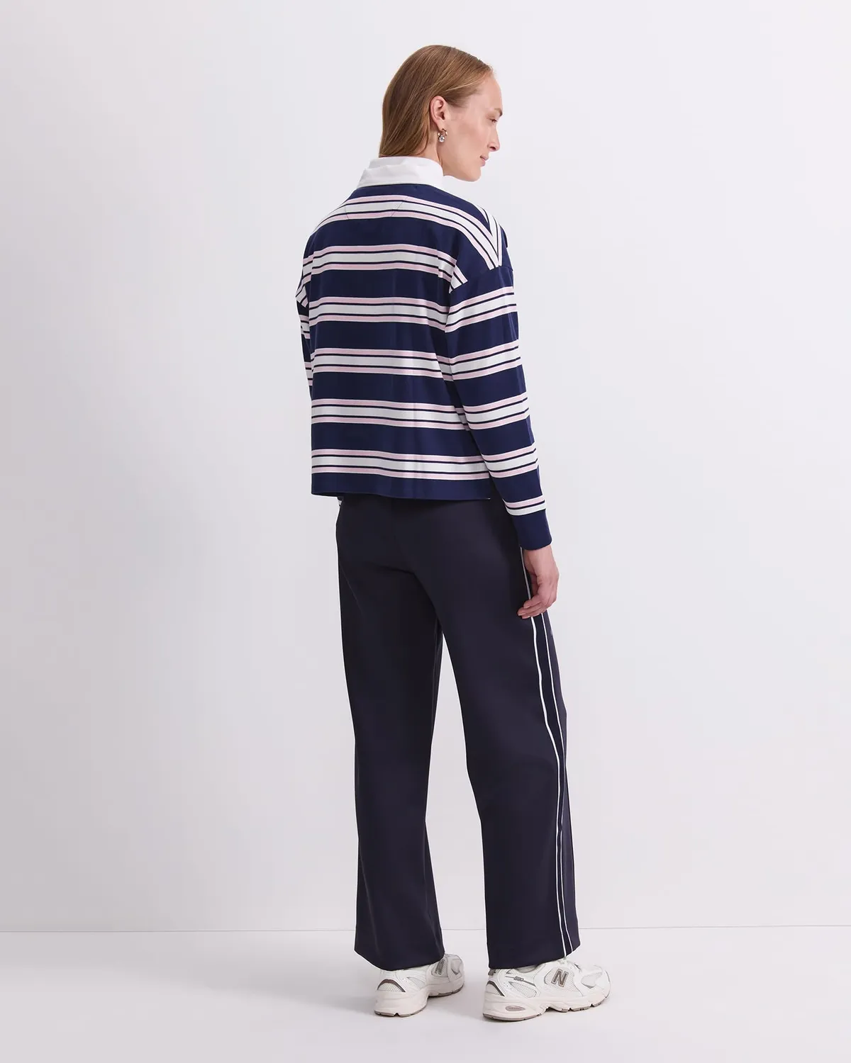 Sportscraft Kiaya Cropped Rugby polo femme rayé