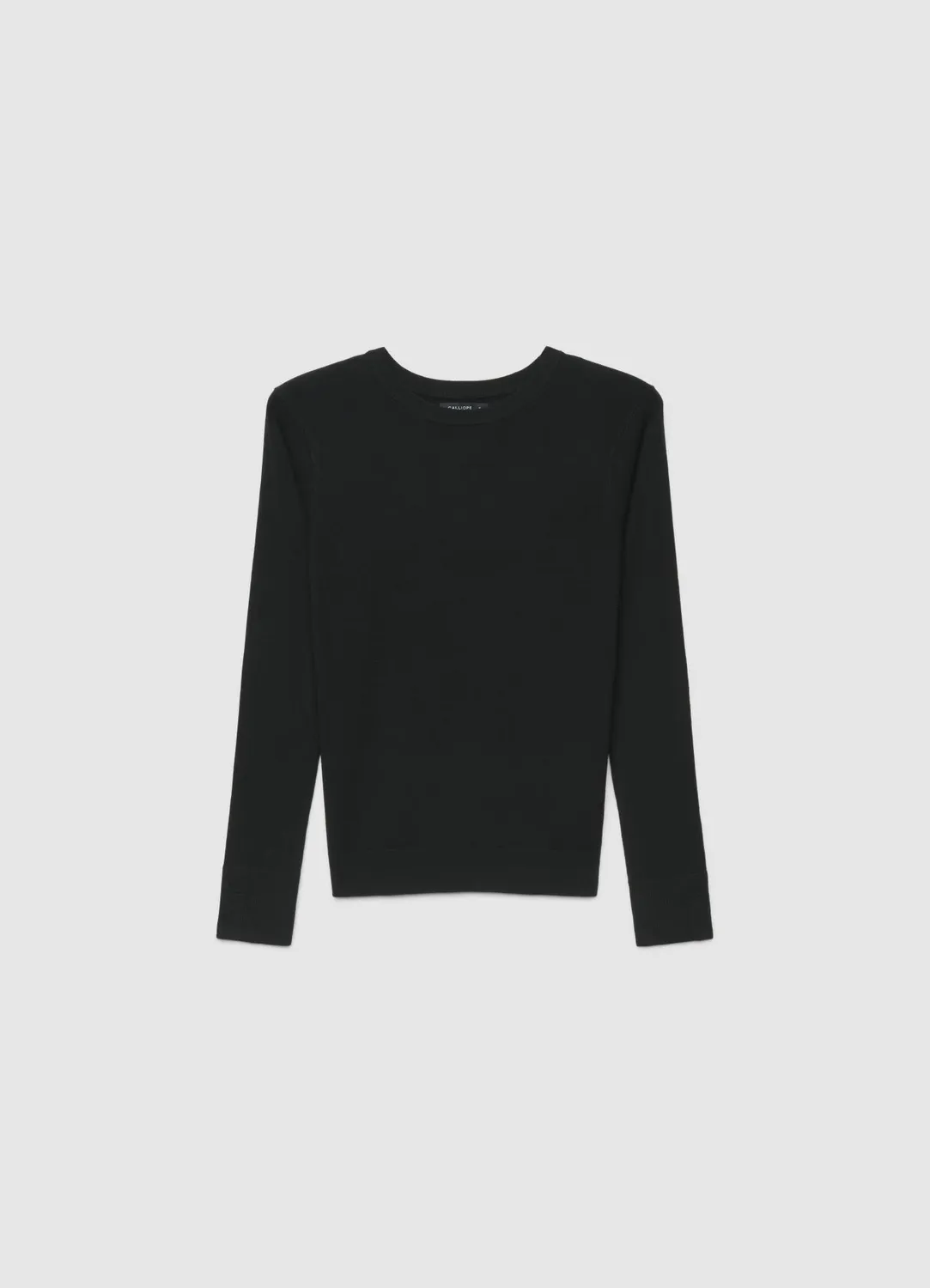 Calliope pull col rond femme uni manches longues