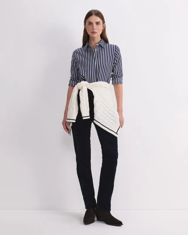 Sportscraft Hannah Stripe 120522 chemise coton soie rayée