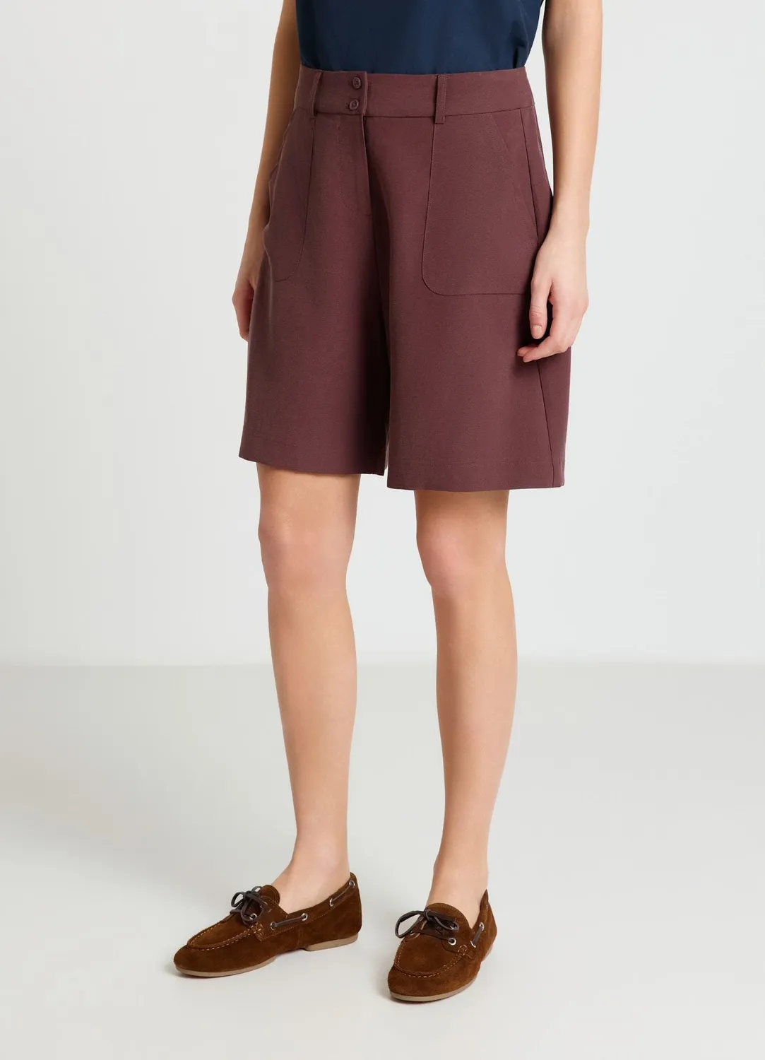 Calliope bermuda poches plaquées short femme