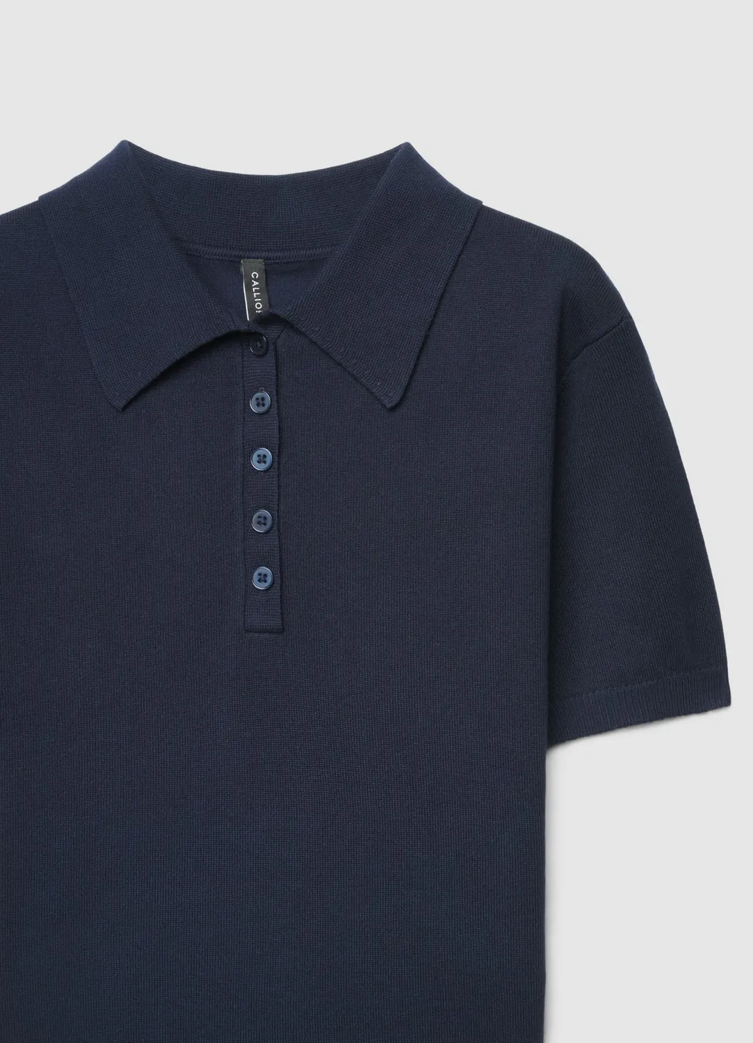 Calliope polo manches courtes maille femme uni