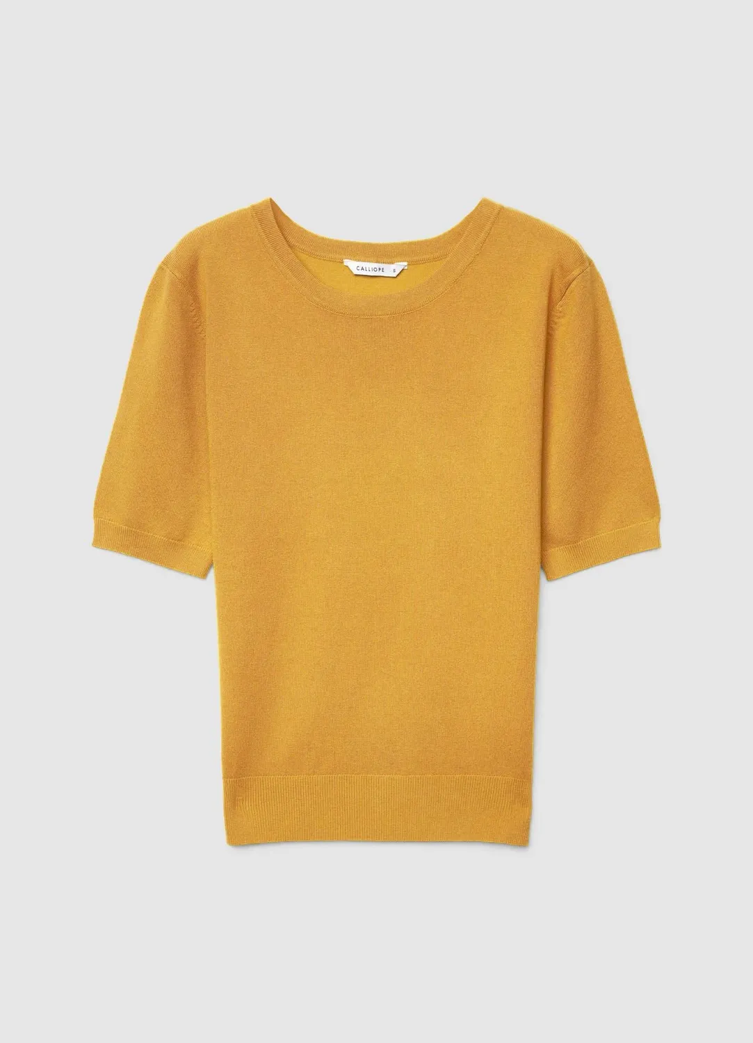 Calliope t-shirt uni col rond manches courtes femme