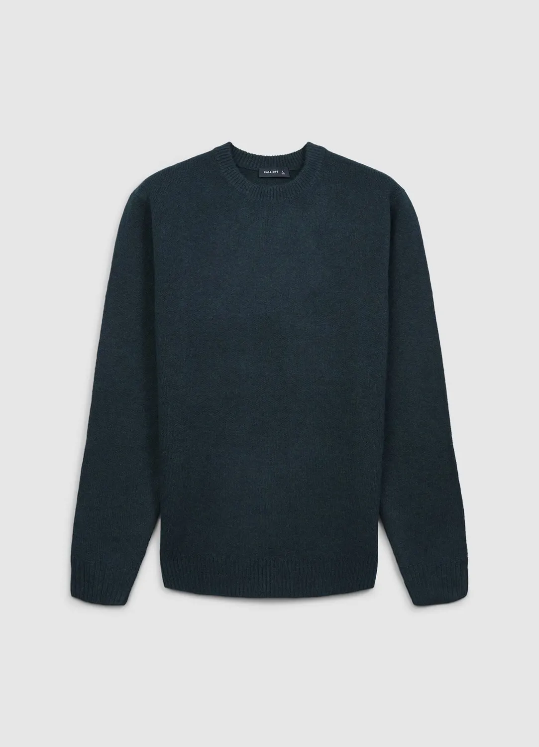 Calliope pull col rond homme uni manches longues