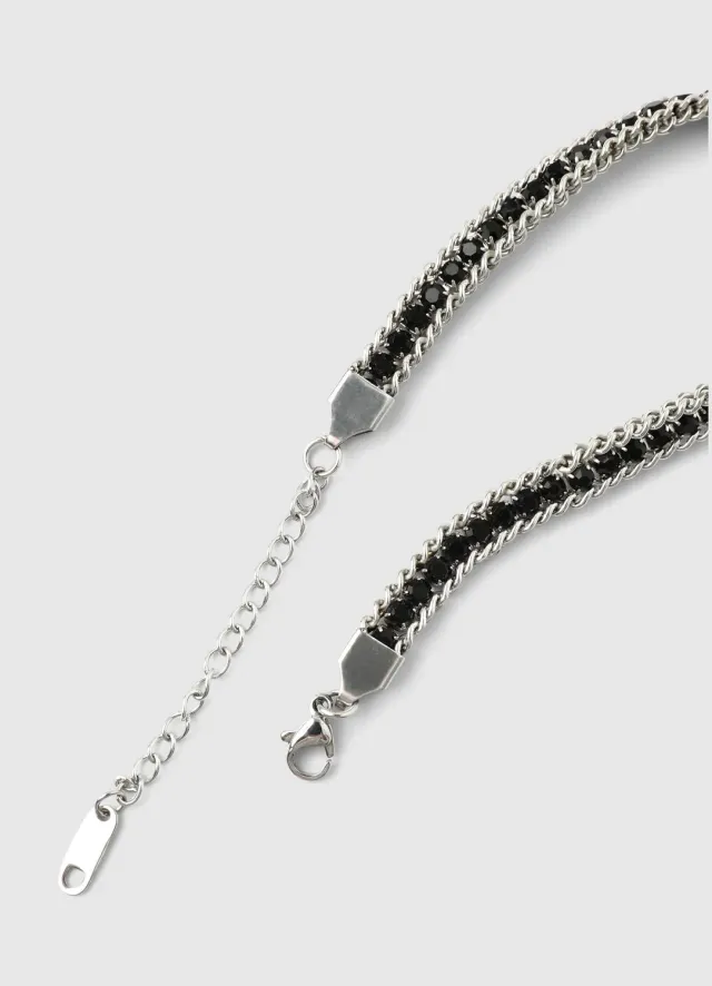 Calliope bracelet homme chaîne cristaux