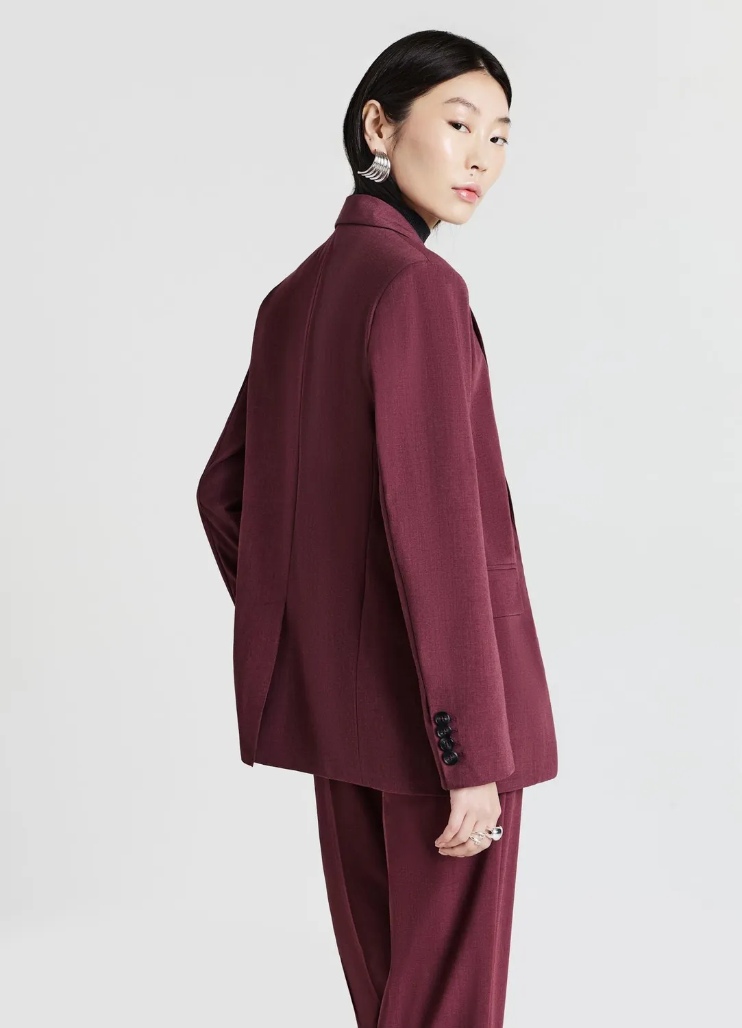 Calliope veste tailleur femme unie monopetto