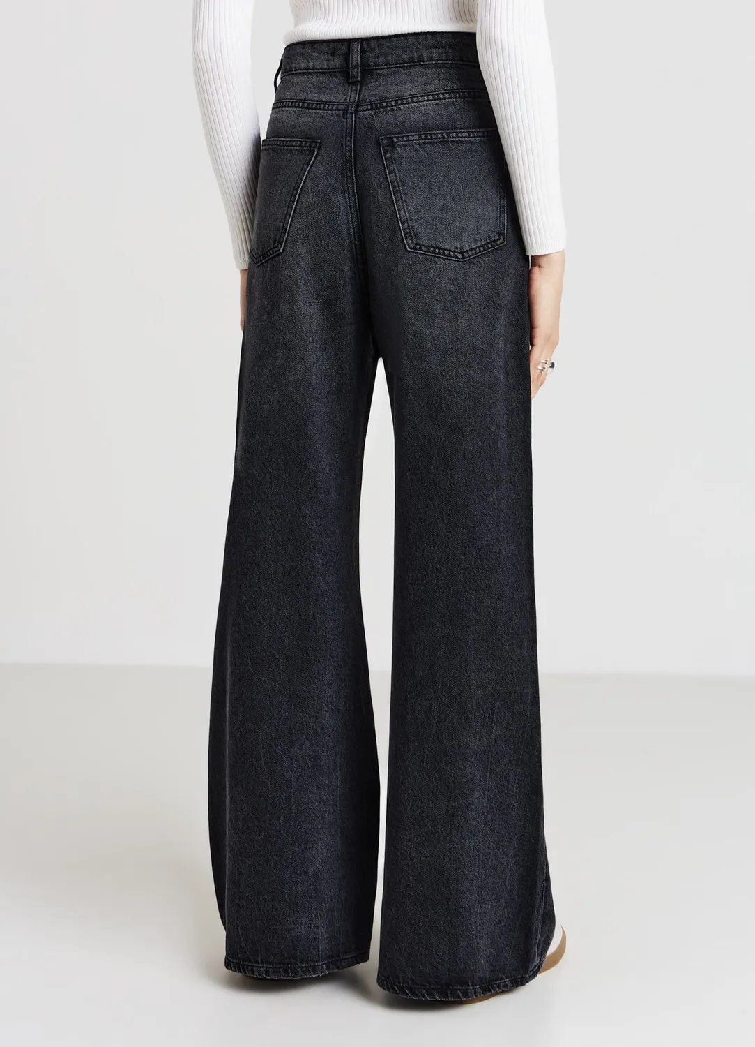 Calliope Wide Leg jean large femme taille haute 5 poches