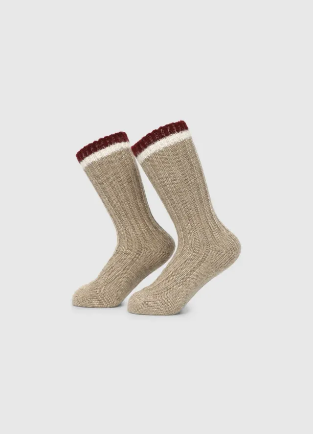 Calliope chaussettes femme longues à côtes