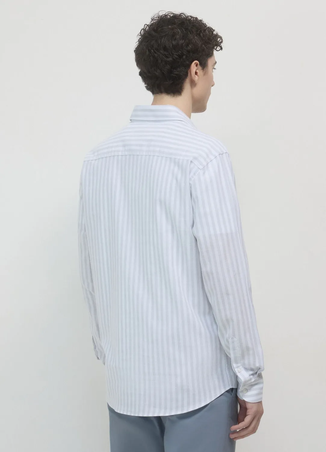 Calliope chemise rayée regular homme manches longues