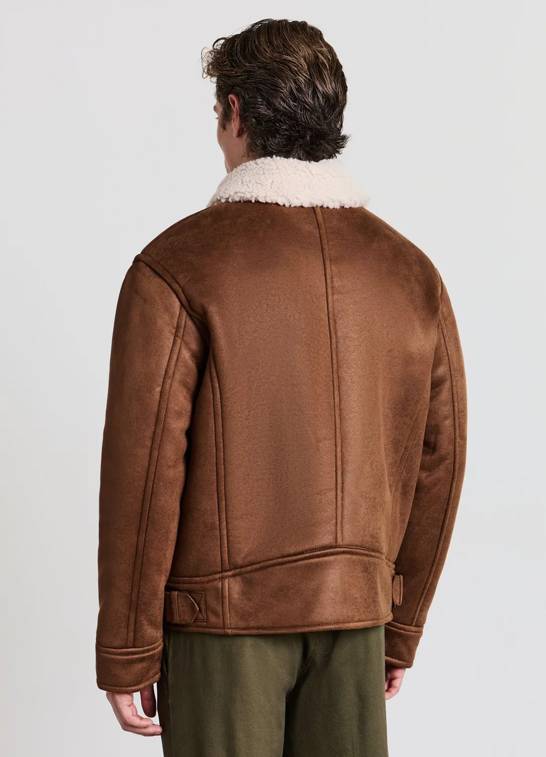 Calliope Blouson simili-mouton homme col bouclé