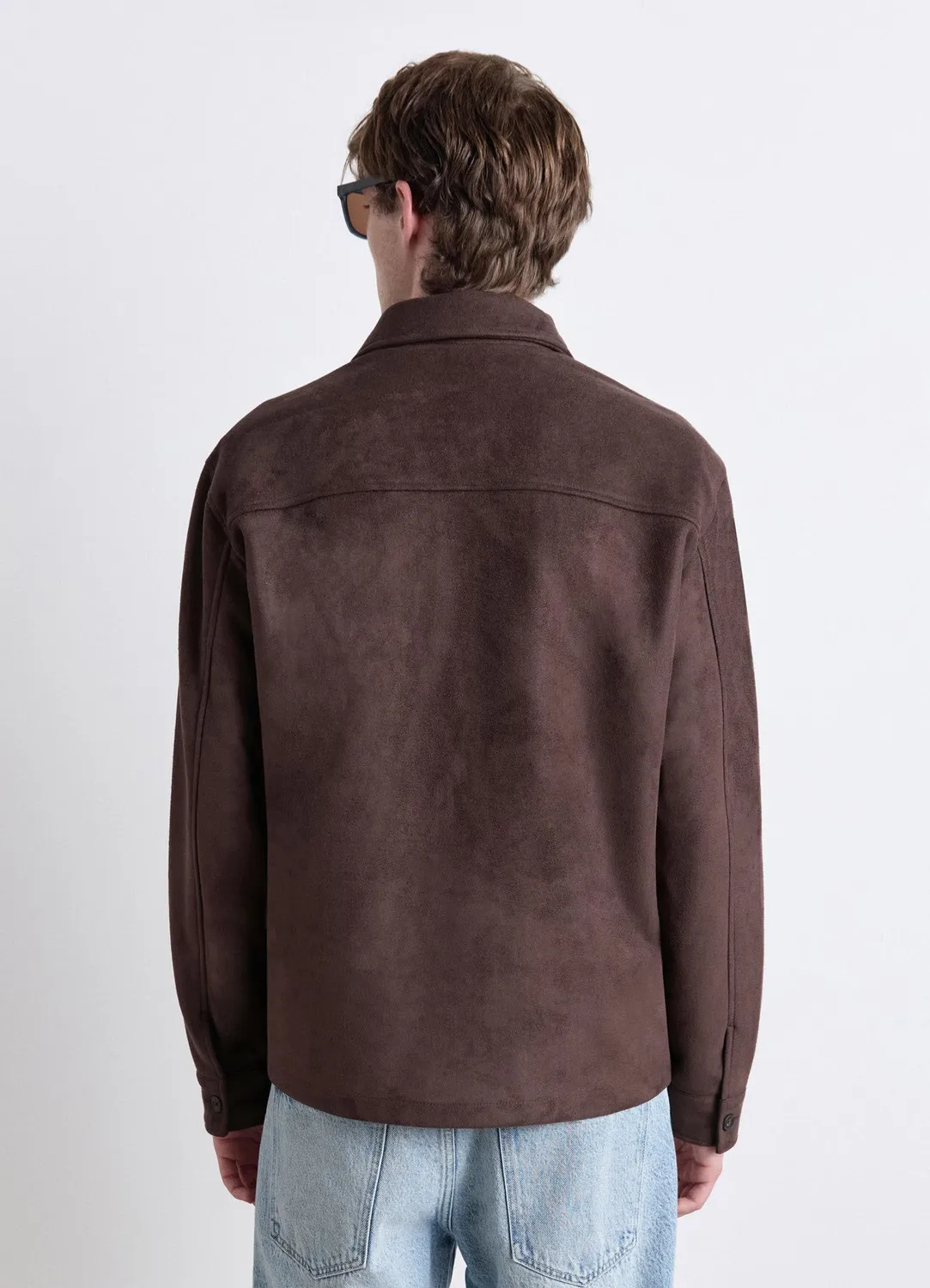 Calliope surchemise effet suédé homme boutons