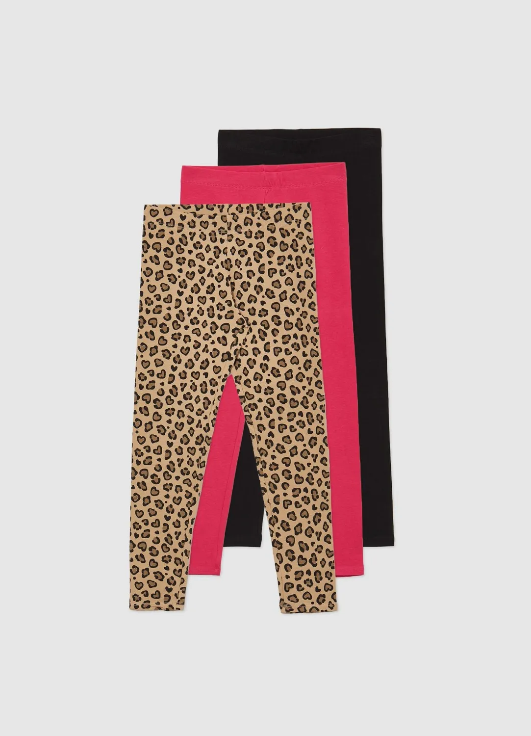 Calliope pack 3 leggings legging fille uni et fantaisie